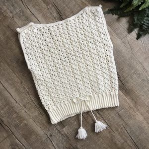 Pearly White Sleeveless Sweater
